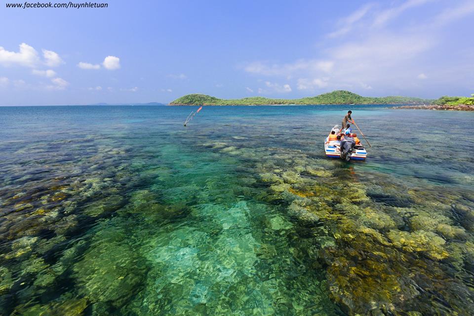 Làn nước xanh trong vắt tuyệt đẹp ở đây sẽ giúp bạn có thể dễ dàng nhìn thấy san hô.